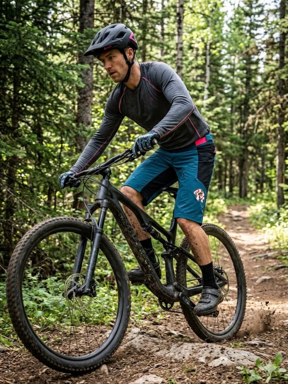 Mens Qloom Avalon Mountain Bike Shorts